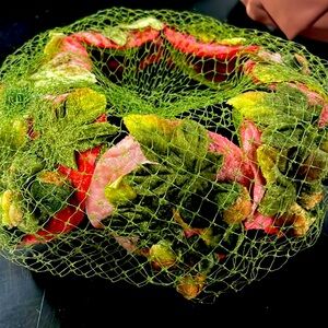 Antique velvet crown hat with netting